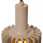 Lámpara colgante aluminio taupe Ø15 cm E27 - LULC0343