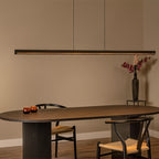 Lámpara colgante  madera negro dimeable  1,80x 1,50 xm 28W LED  - LULC0344