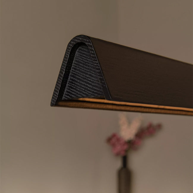 Lámpara colgante  madera negro dimeable  1,80x 1,50 xm 28W LED  - LULC0344