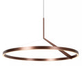 Lámpara colgante alumino café con sensor de movimiento Ø 80 cm 50W LED - LULC0345