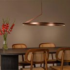 Lámpara colgante alumino café con sensor de movimiento Ø 80 cm 50W LED - LULC0345