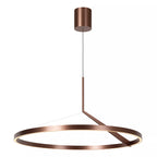 Lámpara colgante alumino café con sensor de movimiento Ø 80 cm 50W LED - LULC0345