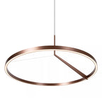 Lámpara colgante alumino café con sensor de movimiento Ø 80 cm 50W LED - LULC0345