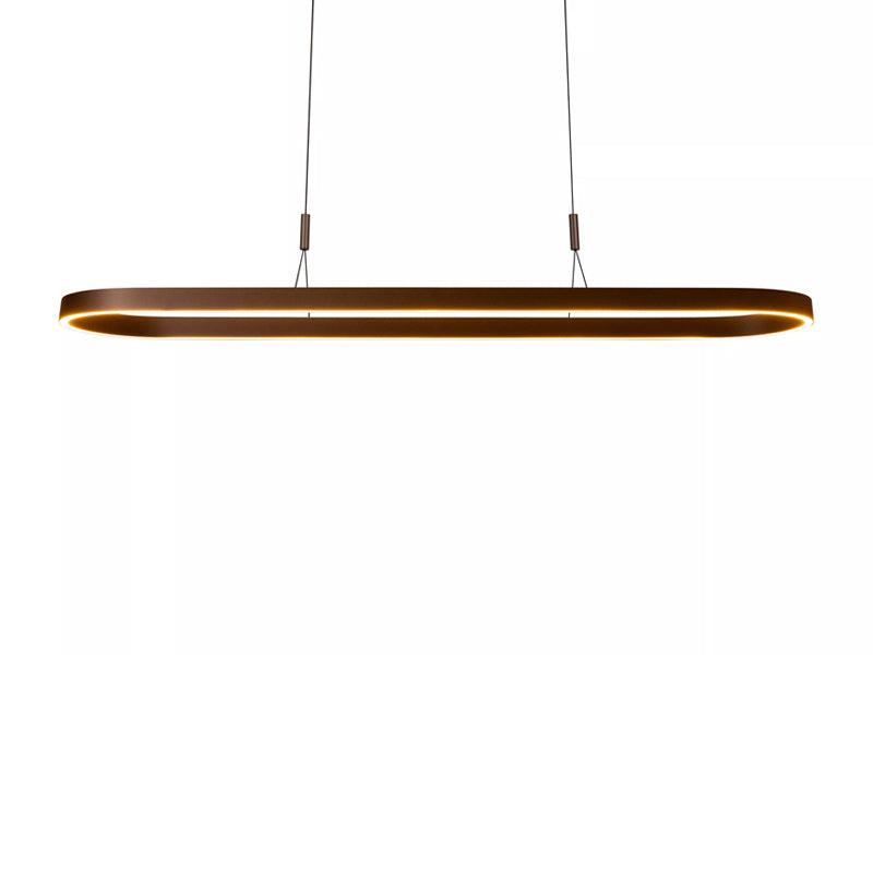 Lámpara colgante aluminio marrón oxido 1,50 cm 2x40W - LULC0346