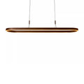 Lámpara colgante aluminio marrón oxido 1,50 cm 2x40W - LULC0346