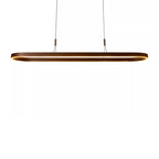 Lámpara colgante aluminio marrón oxido 1,50 cm 2x40W - LULC0346
