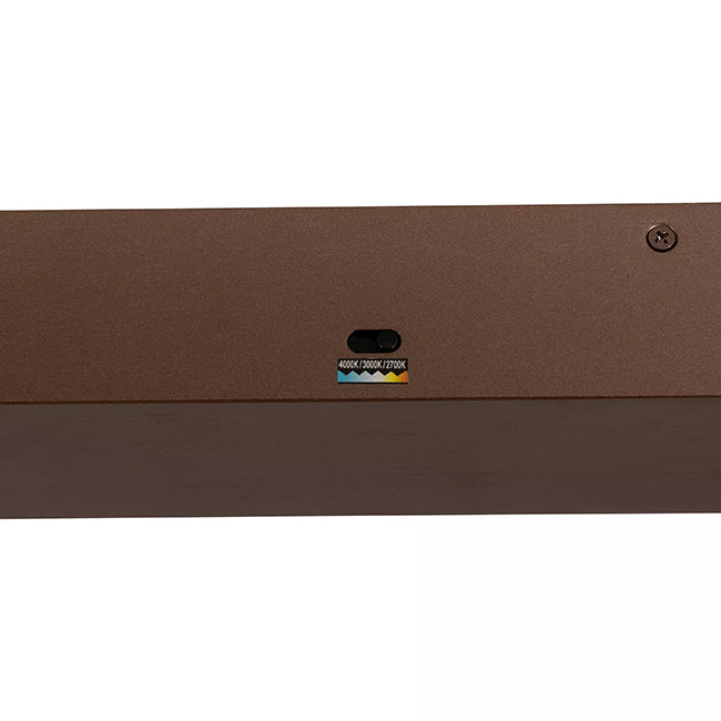 Lámpara colgante aluminio marrón oxido 1,50 cm 2x40W - LULC0346
