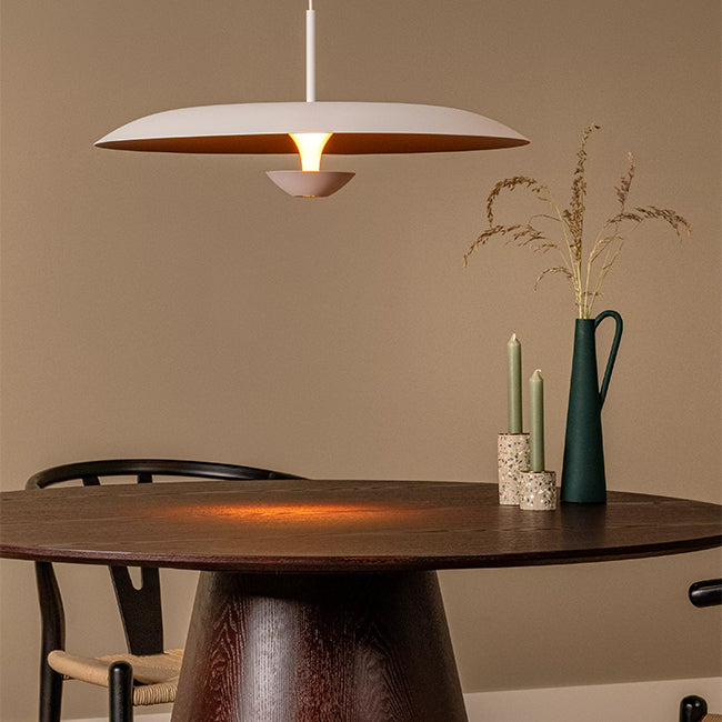 Lámpara colgante aluminio blanco oro mate Ø60 cm 16w LED - LULC0347