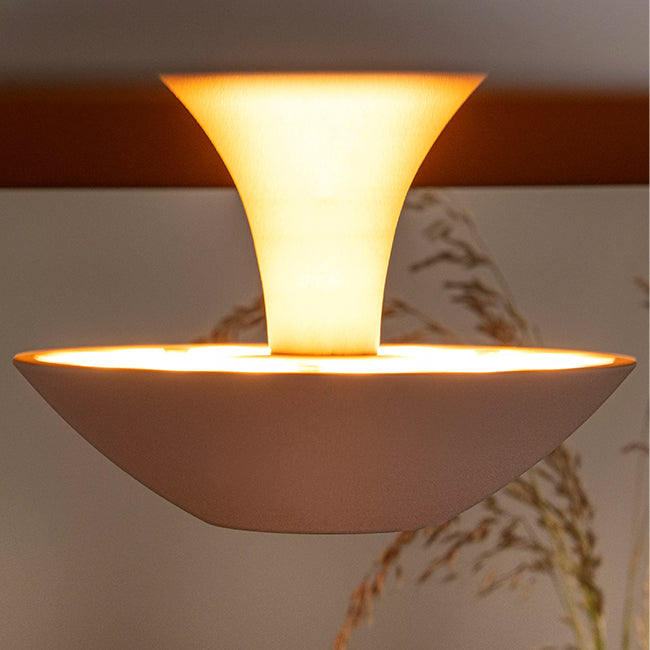Lámpara colgante aluminio blanco oro mate Ø60 cm 16w LED - LULC0347