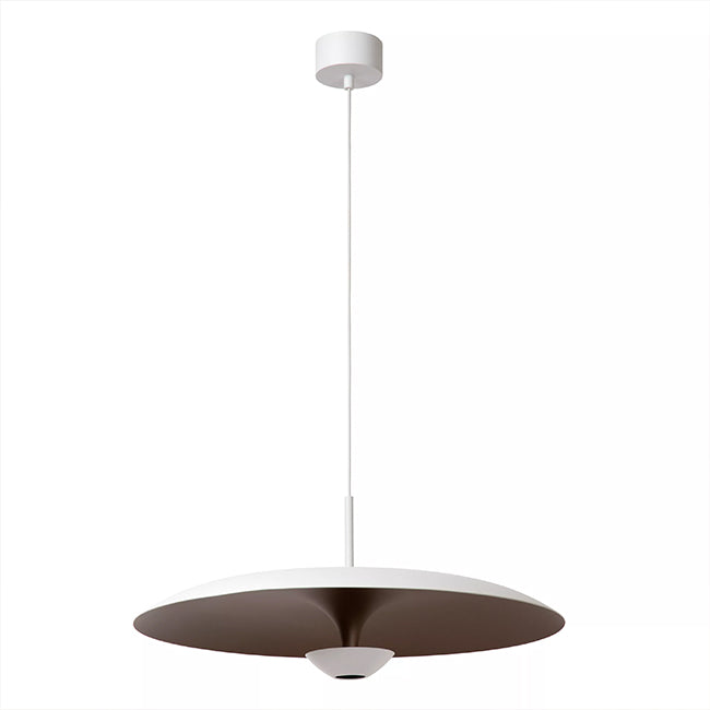 Lámpara colgante aluminio blanco oro mate Ø60 cm 16w LED - LULC0347