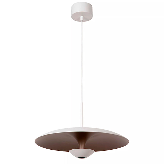 Lámpara colgante aluminio blanco oro mate Ø40 cm 12W LED - LULC0351