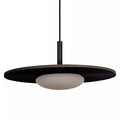 Lámpara colgante madera taupe Ø38.7 cm LED - LULC0353