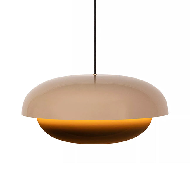 Lámpara colgante metal taupe Ø40 cm E27 - LULC0355