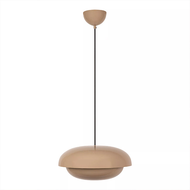 Lámpara colgante metal taupe Ø40 cm E27 - LULC0355