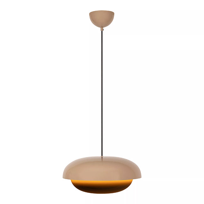 Lámpara colgante metal taupe Ø40 cm E27 - LULC0355