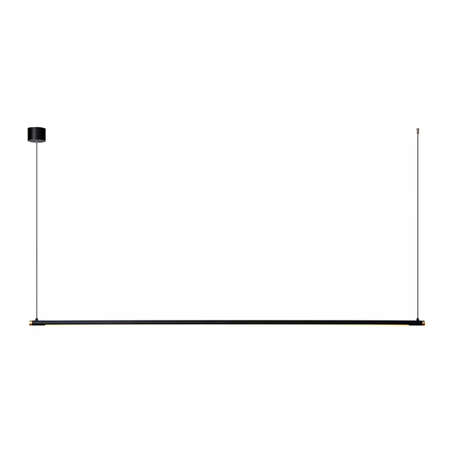Lámpara colgante aluminio negro oro 2.50 cm 24W LED  - LULC0356