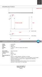 Lámpara colgante aluminio negro oro 2.50 cm 24W LED  - LULC0356