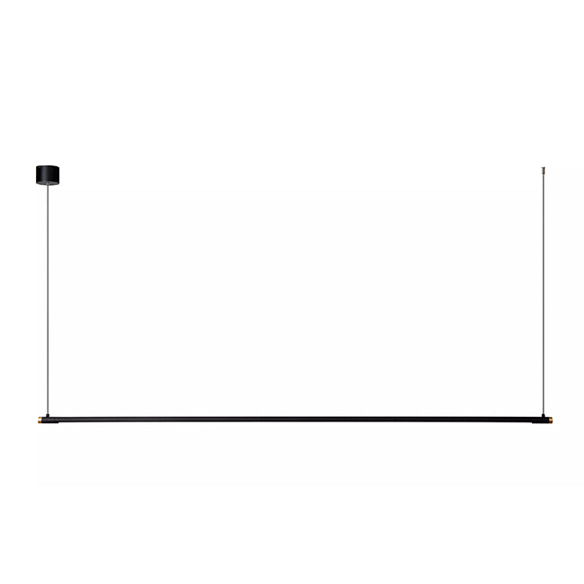 Lámpara colgante aluminio negro oro 2.50 cm 24W LED  - LULC0356