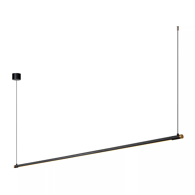 Lámpara colgante aluminio negro oro 2.50 cm 24W LED  - LULC0356