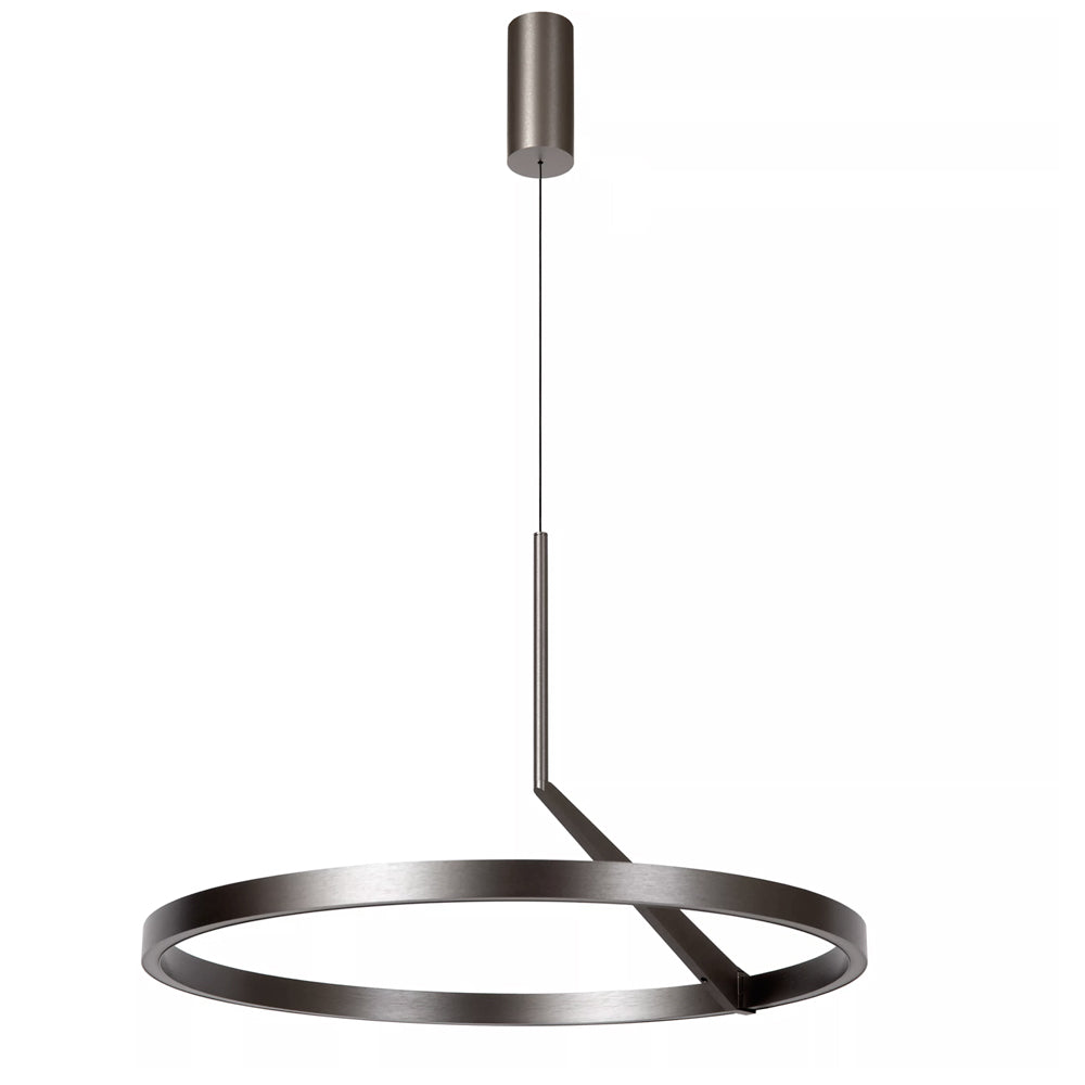 Lámpara colgante metal Negro sensor de movimiento Ø60 cm 24w - LULC0357