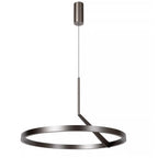 Lámpara colgante metal Negro sensor de movimiento Ø60 cm 24w - LULC0357