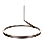 Lámpara colgante metal Negro sensor de movimiento Ø60 cm 24w - LULC0357