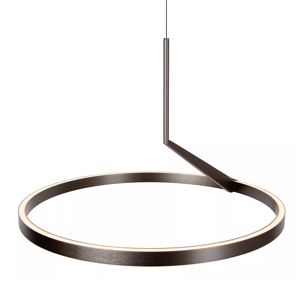 Lámpara colgante metal Negro sensor de movimiento Ø60 cm 24w - LULC0357