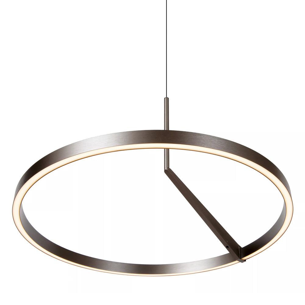 Lámpara colgante metal Negro sensor de movimiento Ø60 cm 24w - LULC0357