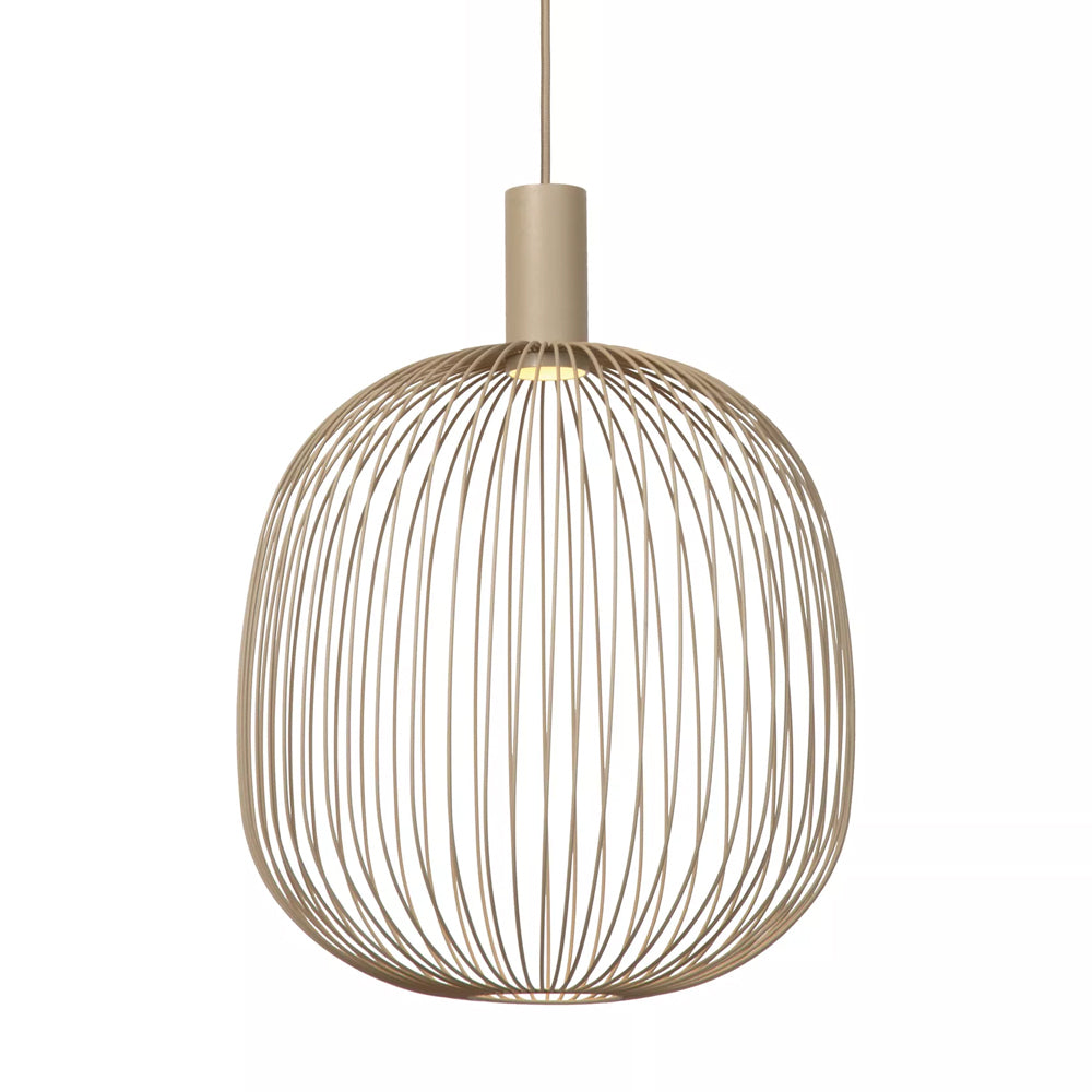 Lámpara colgante metal taupe Ø40x42cm GU10 - LULC0359