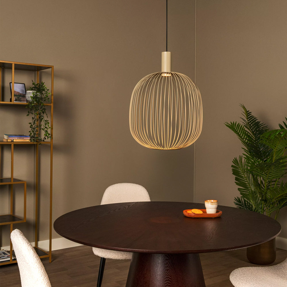 Lámpara colgante metal taupe Ø40x42cm GU10 - LULC0359