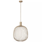 Lámpara colgante metal taupe Ø40x42cm GU10 - LULC0359