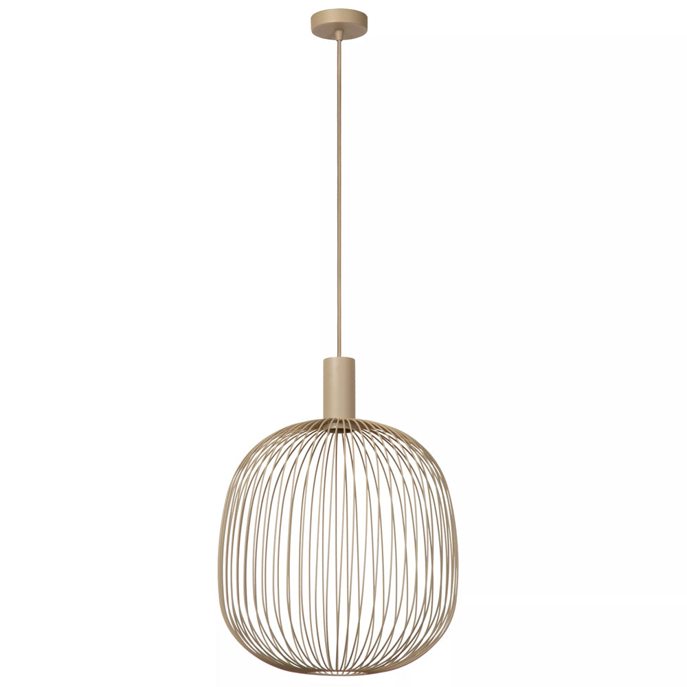 Lámpara colgante metal taupe Ø40x42cm GU10 - LULC0359