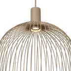 Lámpara colgante metal taupe Ø40x42cm GU10 - LULC0359
