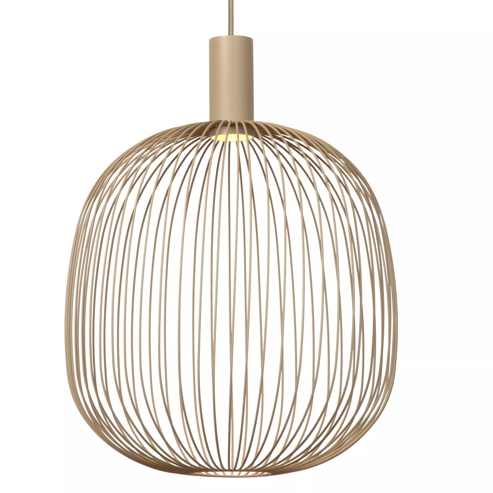 Lámpara colgante metal taupe Ø40x42cm GU10 - LULC0359
