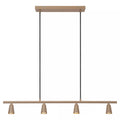 Lámpara colgante metal taupe 95 cm 4xGU10 - LULC0360