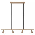 Lámpara colgante metal taupe 95 cm 4xGU10 - LULC0360