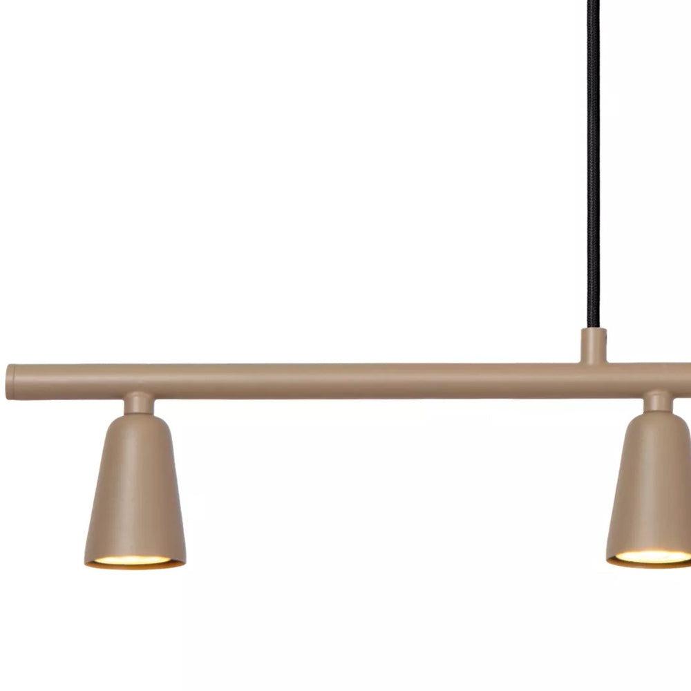 Lámpara colgante metal taupe 95 cm 4xGU10 - LULC0360