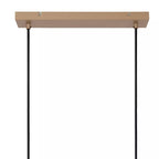 Lámpara colgante metal taupe 95 cm 4xGU10 - LULC0360