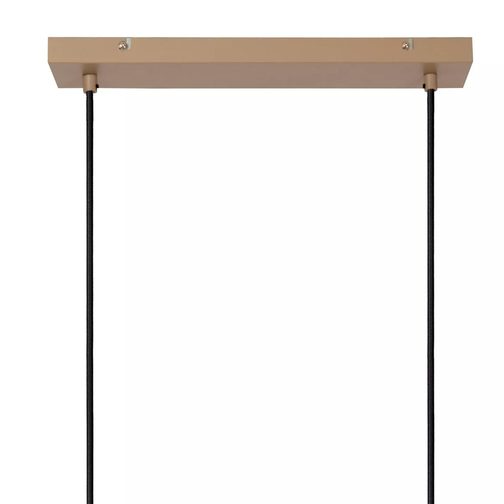 Lámpara colgante metal taupe 95 cm 4xGU10 - LULC0360