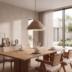 Lámpara colgante metal taupe Ø56x25 cm E27 - LULC0361
