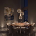 Lámpara colgante metal taupe Ø50x1.60 cm 3 luces GU10 (MR11) -  LULC0362