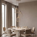 Lámpara colgante metal taupe Ø50x1.60 cm 3 luces GU10 (MR11) -  LULC0362
