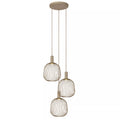 Lámpara colgante metal taupe Ø50x1.60 cm 3 luces GU10 (MR11) -  LULC0362