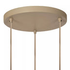 Lámpara colgante metal taupe Ø50x1.60 cm 3 luces GU10 (MR11) -  LULC0362