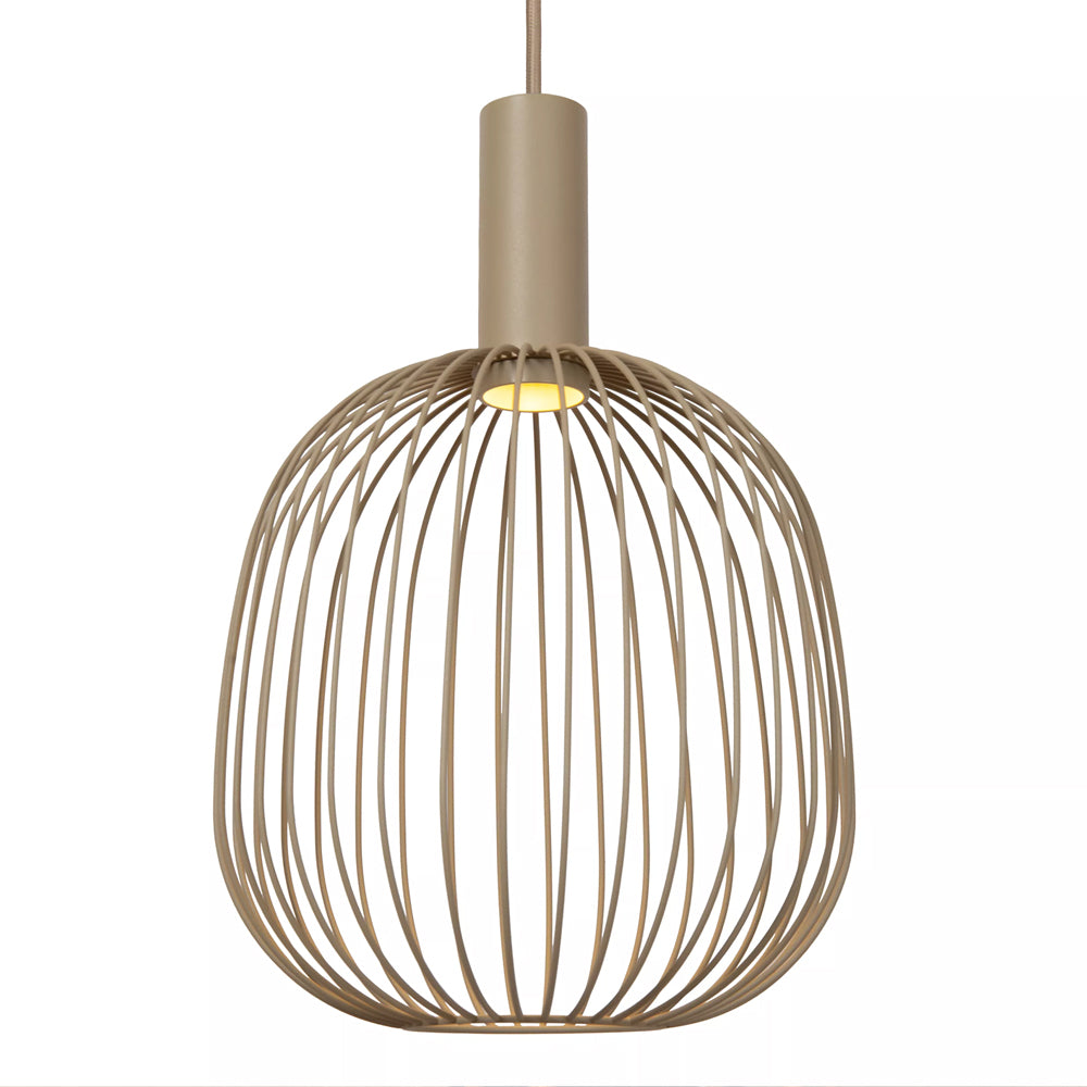 Lámpara colgante metal taupe Ø50x1.60 cm 3 luces GU10 (MR11) -  LULC0362