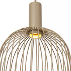 Lámpara colgante metal taupe Ø50x1.60 cm 3 luces GU10 (MR11) -  LULC0362