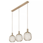 Lámpara colgante metal taupe  1,16 x 1,65 metro 3xGU10 (MR11) - LULC0363