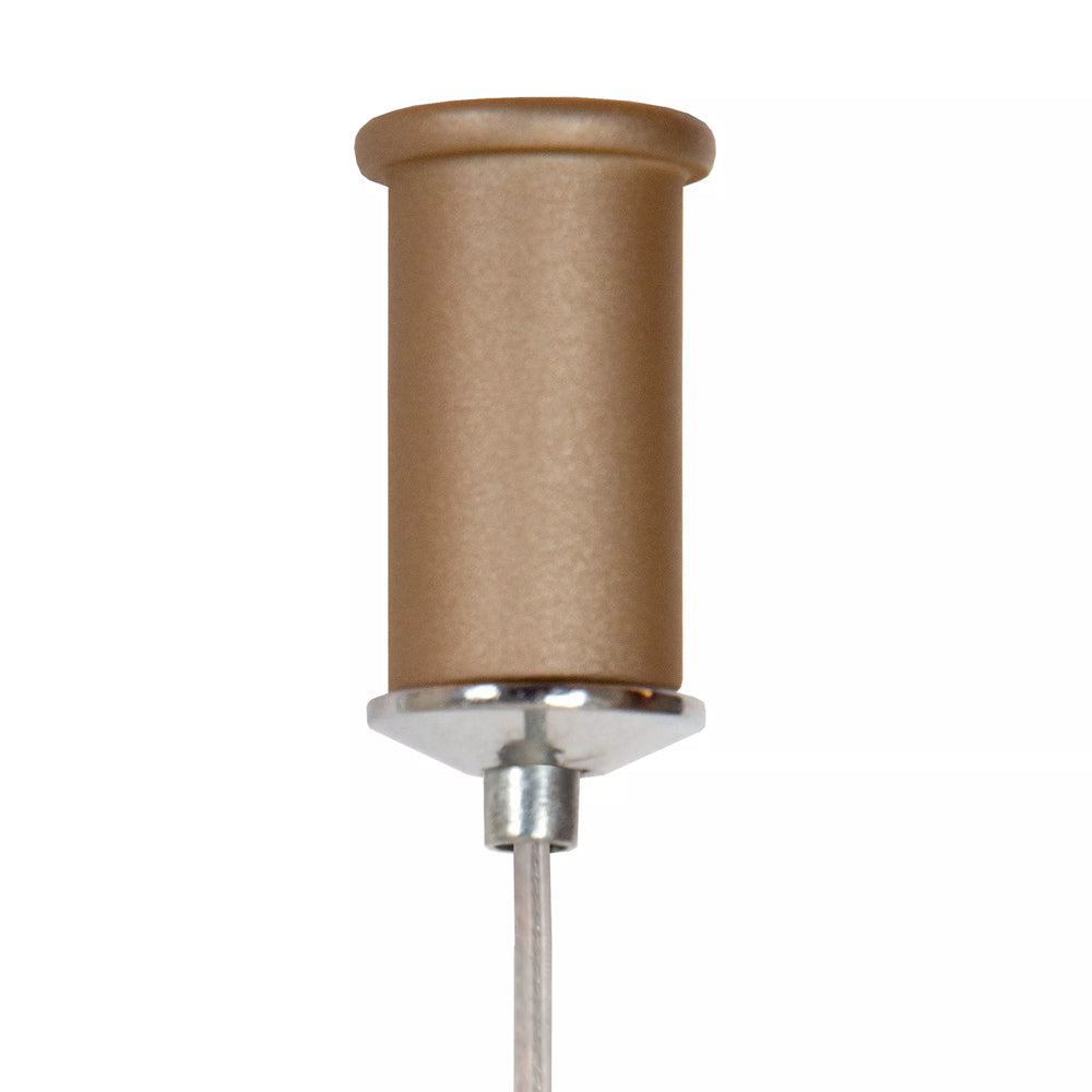 Lámpara colgante pvc champán 1,65x2,20 metro dimeable 47W LED - LULC0364