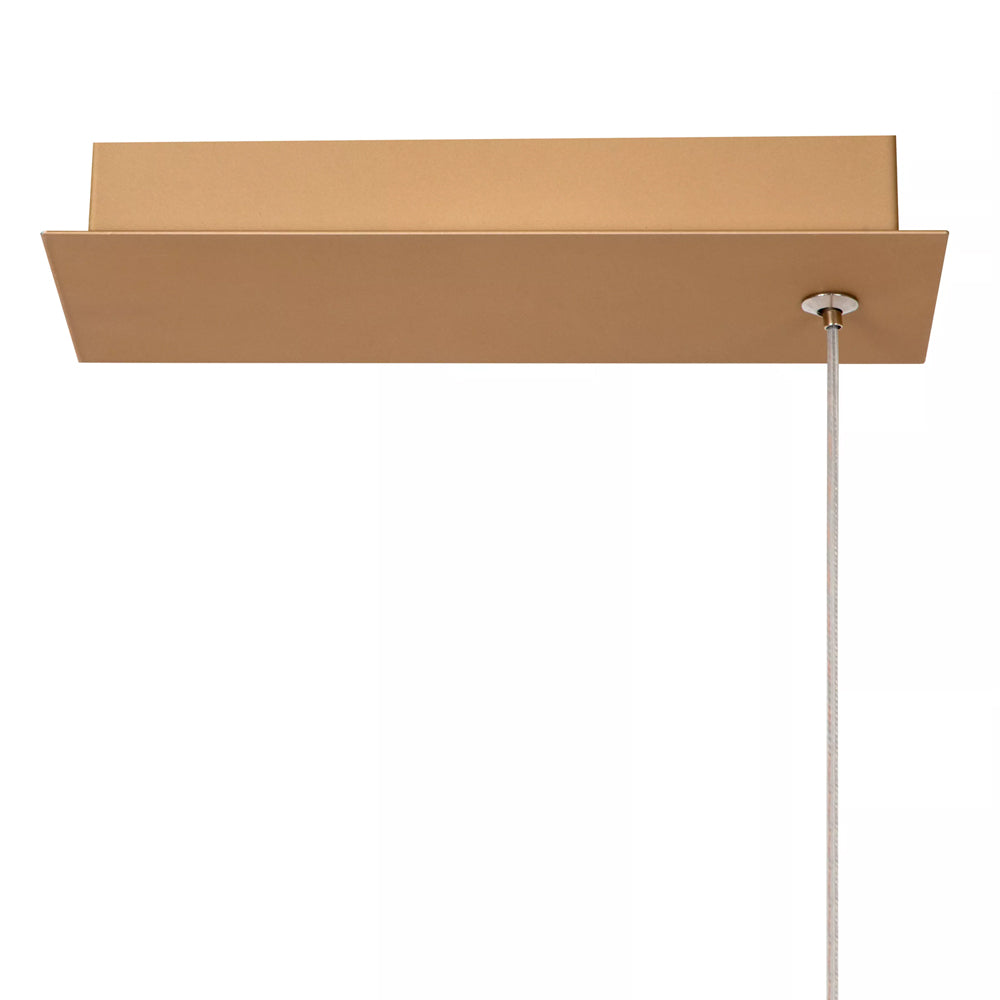 Lámpara colgante pvc champán 1,65x2,20 metro dimeable 47W LED - LULC0364