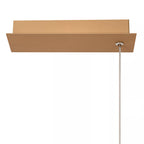 Lámpara colgante pvc champán 1,65x2,20 metro dimeable 47W LED - LULC0364
